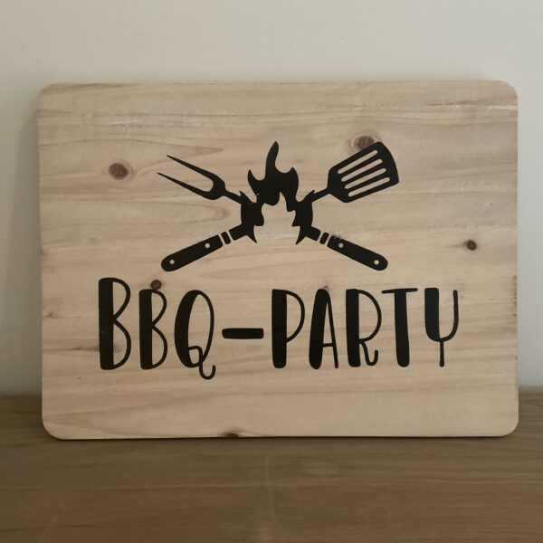 Houtenplank BBQ