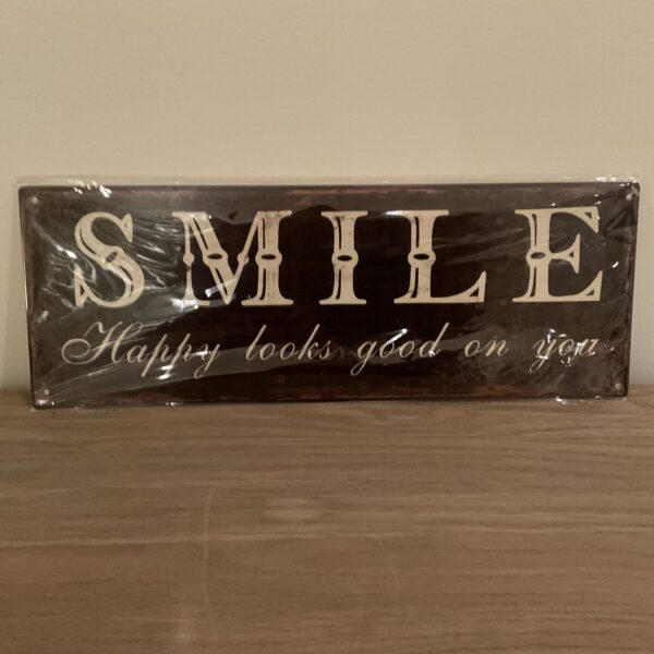 Tekstbord “Smile”