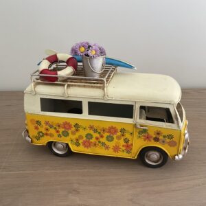 Busje met bloemen