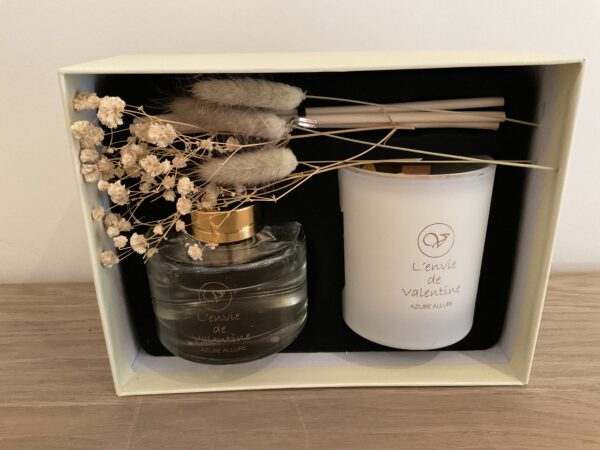 Giftbox kaars en geurstokjes