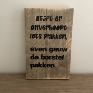 Tekstbord WC