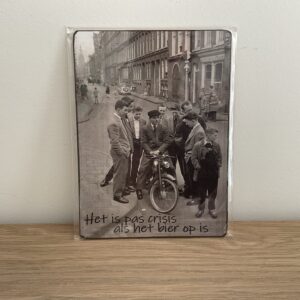 Tekstbordje “het is…