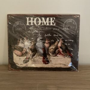 Tekstbord “ Home is where…