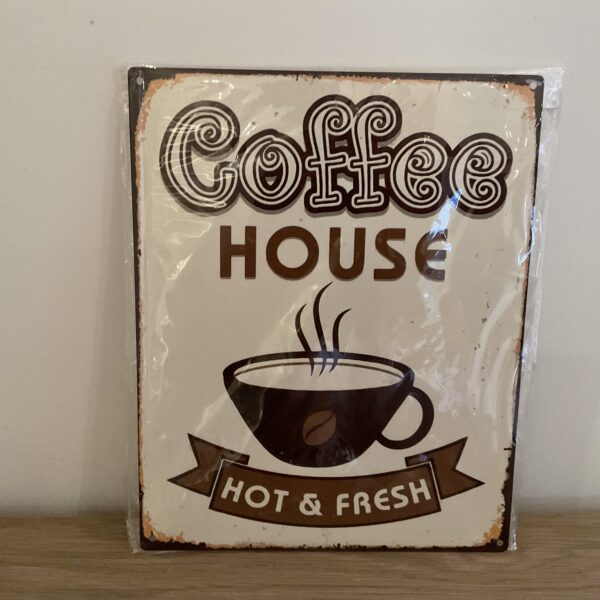 Tekstbord “Coffee house”