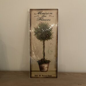 Tekstbord “Maison des Fleurs”