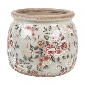 Decoratieve bloempot grijs M