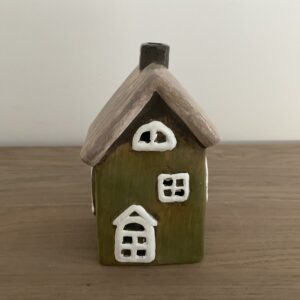 Theelicht huisje groen