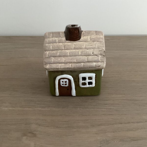 Theelicht huisje deur/raam