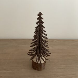 Kerstboom in bruin S