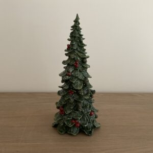 Dennenboom rode bessen