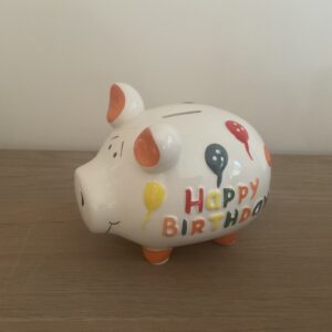 Spaarvarken Happy Birthday