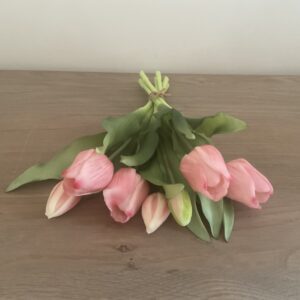 Boeket tulpen lichtroze