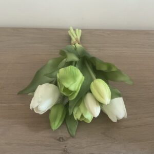 Boeket tulpen wit