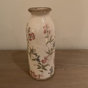 Vaas met bedrukking van bloemen