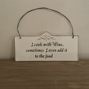 Tekstbordje “I Cook…”