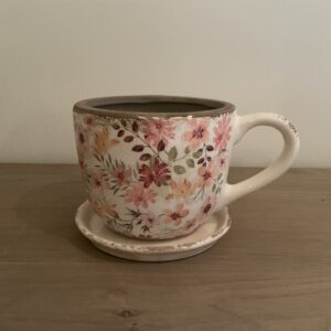 Bloementas met schaaltje M