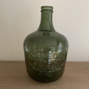 Vloer vaas glas olijfgroen
