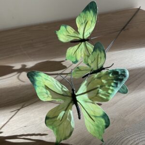 Tak met vlinders groen