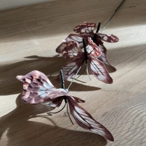 Tak met vlinders bruin