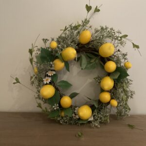 Krans met citroenen