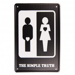 Tekstbord man/vrouw