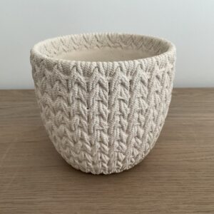 Bloempot beige L