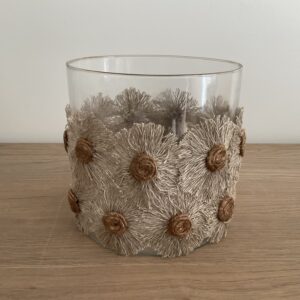 Waxine theelichthouder bloemen