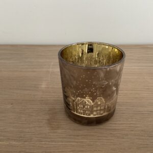 Theelicht houder bruin S