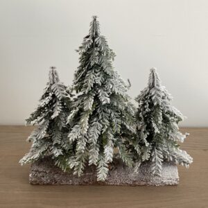 Kerstbomen(3) op boomstam