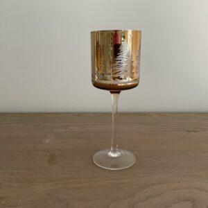Glas windlicht kerstbomen S
