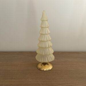 Beige glazen kerstboom