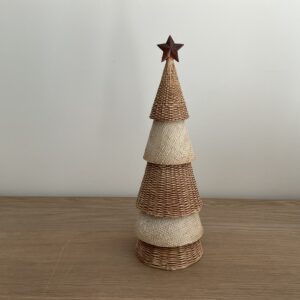 Kerstboom bruin en beige M
