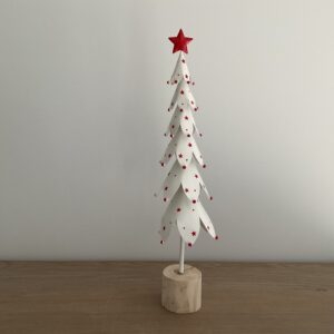 Kerstboom met rode sterren L