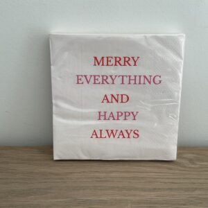 Servetten ‘Merry everything…’