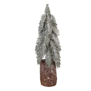 Kunstkerstboom op boomstam L